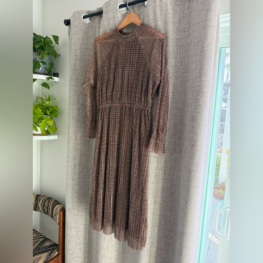 Vero Moda High Neck Long Sleeve Midi Dress - Picture 6 of 11
